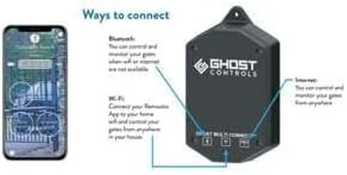 مجموعة أدوات Ghost Controls Multi Connect للوصول إلى شبكة Wi-Fi وBluetooth - لأجهزة فتح البوابات الأوتوماتيكية من Ghost Controls -AXMC-R in Kuwait
