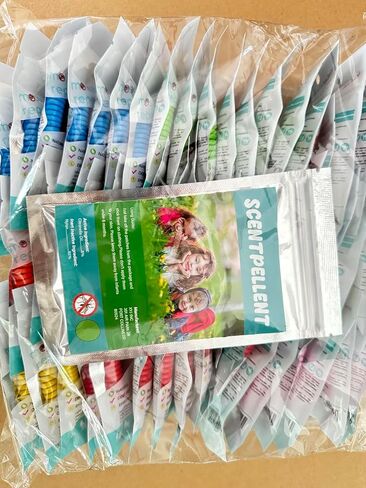 48 Pack Mosquito Repellent Bracelets with 60 Mosquito Repellent Patches, Individually Wrapped Mosquitoes Bracelets Stickers for Camping Swimming Outdoor Indoor, Deet Free in Saudi Arabia