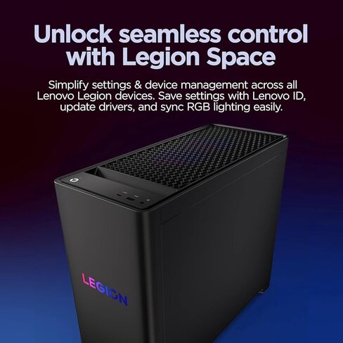 Lenovo Legion Tower 5i Gen 10 Gaming Desktop PC, Intel Core Ultra 7 265F, NVIDIA GeForce RTX 5070 16GB GDDR7, 32 GB DDR5 5600MHz, 2 TB SSD, Windows 11 Pro, 3 Months of PC GamePass, Accessories in Saudi Arabia