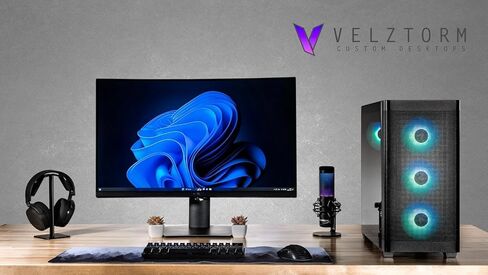 Velztorm Pilum Z2 Gaming Desktop PC (AMD Ryzen 7 5700X, GeForce RTX 5060, 32GB DDR4 RAM, 1TB PCIe SSD, 240mm Liquid Cooling, 750W Gold PSU, 4 Pre-Built ARGB Fans, Windows 11 Home) in Saudi Arabia