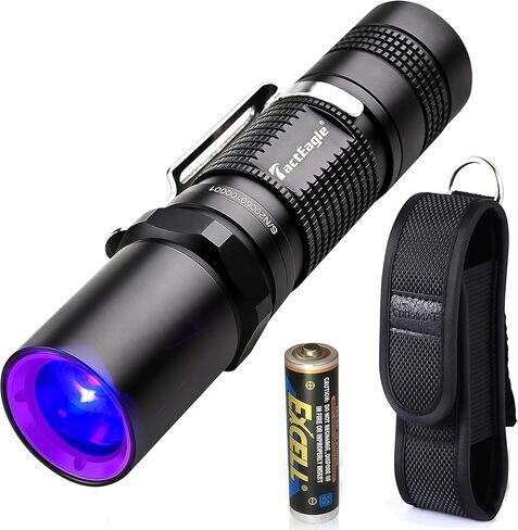 مصباح يدوي للأشعة فوق البنفسجية 365nm مصباح يدوي أسود UVA-T1 MAX 3000MW طاقة عالية لعلاج الغراء للأشعة فوق البنفسجية ، الصخور والمعادن المتوهجة ، والبال البول PET CAT الكشف in Kuwait