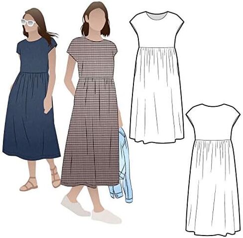 Style Arc Sewing Pattern - Montana Midi Dress (Sizes 04-16) in Saudi Arabia