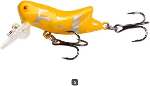 Fishing Lure 6 Cricket Topwater Crankbait for Freshwater Saltwater Bass Trout Perch Bream Bluegill Crappie By West Fork Woods and Waters LLC in Saudi Arabia