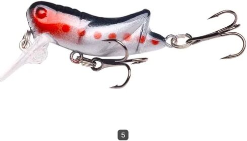 Fishing Lure 6 Cricket Topwater Crankbait for Freshwater Saltwater Bass Trout Perch Bream Bluegill Crappie By West Fork Woods and Waters LLC in Saudi Arabia
