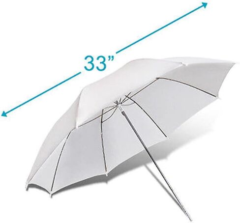 DOITOOL 2pcs Photography Light Umbrella with Metal Translucent Flash Umbrellas for Strobe Lighting and Video Shooting Easy Setup for Natural Photos in Saudi Arabia