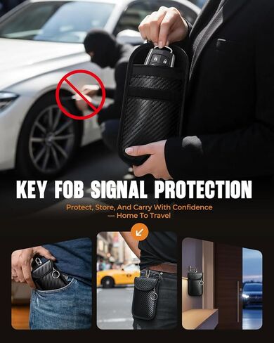 حقائب فاراداي للهواتف ومفاتيح السيارة: مجموعة أكياس حجب إشارة RFID، حقيبة فاراداي للهاتف الخلوي للهواتف الذكية + غطاء حماية لمفتاح السيارة، غطاء حماية لحجب الإشارة، 5G/WiFi/GPS/بلوتوث/RFID in Kuwait