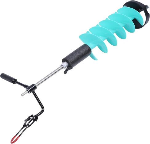 Asixxsix Ice Auger, 8in Rotation Diameter Electric Ice Auger Kit with Universal Adapter for Cordless Drill Spacer Sleeve/Shaft Extender Fishing Enthusiasts in Saudi Arabia