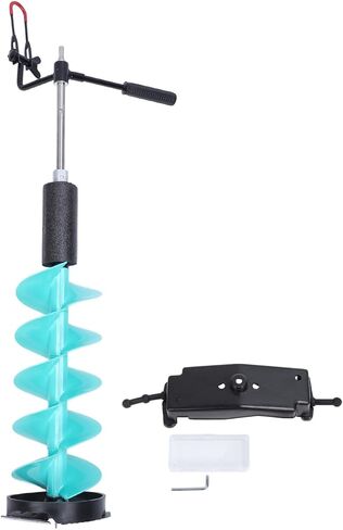 Asixxsix Ice Auger, 8in Rotation Diameter Electric Ice Auger Kit with Universal Adapter for Cordless Drill Spacer Sleeve/Shaft Extender Fishing Enthusiasts in Saudi Arabia