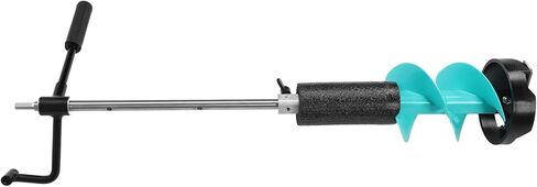 Electric Ice Fishing Auger Lightweight Nylon Corless with 50cm and Positioning Drill for Shallow Water Fishing Aluminum Alloy Hard Steel Construction in Saudi Arabia
