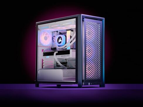 هيكل CORSAIR Frame 4000D Vault Series Modular Mid-Tower ATX PC Case – تدفق هواء عالي، نظام تركيب مروحة InfiniRail، تخصيص معياري، تصميم داخلي واسع، وحدة معالجة الرسومات GPU Anti-Sag – Nova in Saudi Arabia