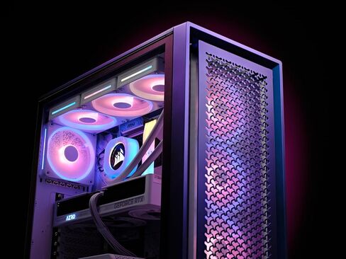 هيكل CORSAIR Frame 4000D Vault Series Modular Mid-Tower ATX PC Case – تدفق هواء عالي، نظام تركيب مروحة InfiniRail، تخصيص معياري، تصميم داخلي واسع، وحدة معالجة الرسومات GPU Anti-Sag – Nova in Saudi Arabia