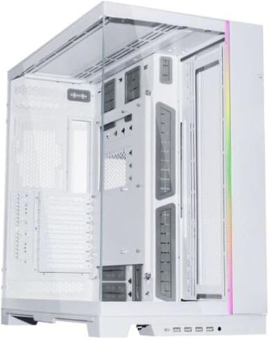 LIAN LI O11 Dynamic EVO XL RGB Tempered Glass EATX Full Tower Computer CASE - Whit in Saudi Arabia