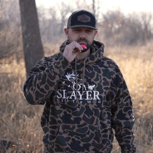 Quad Hen Turkey Call - 4 Reed Diaphragm Produces Multiple Hen Sounds | Unmatched Rasp & Realism for Yelps, Cutts & Clucks | Easy to Use Mouth Call | Made in the USA in Saudi Arabia