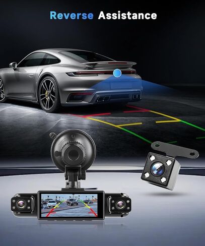 Car Camera Dash Cam Front and Rear Left Right, 4-Channel Video Recording WiFi Dashcam with Phone APP 360 Degree Car Security, HD 2K Car Dashboard Night Vision 24 Hours Parking Monitor G-Sensor in Saudi Arabia