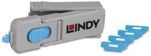 ليندي المملكة المتحدة مفتاح مانع منفذ HDMI مع 4 حاصرات، أزرق in Kuwait