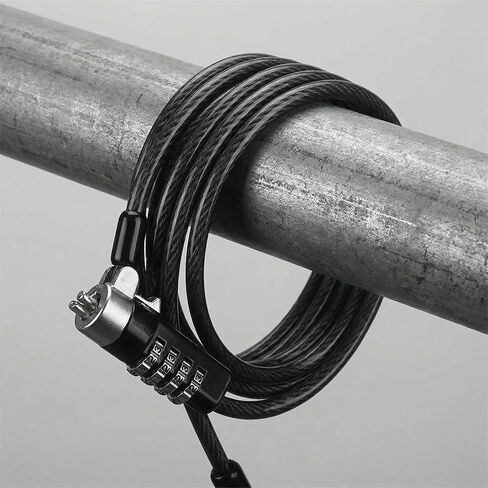 Laptop Lock Notebook Combination Lock Security Cable 4 Digit Password Protections and Theft Deterrent Suitable for 3 * 5mm Keyholes in Saudi Arabia