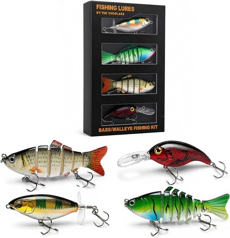 Fishing Gear for Diving Bass/Trout/Pike/Salmon with Lifelike Action, Fishing Lures with Individual Packaging in Saudi Arabia