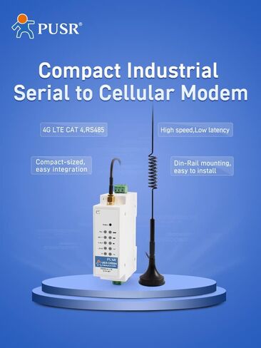 أجهزة المودم الخلوية العالمية Din Rail RS485 الصناعية GPS Gprs مع بطاقة Sim USR-DR504-G in Saudi Arabia