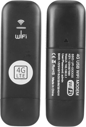 مودم واي فاي USB 4G LTE، نقطة اتصال محمولة عالية السرعة 150 ميجابت في الثانية للسفر مع فتحة لبطاقة SIM لأجهزة الكمبيوتر اللوحية وأجهزة الكمبيوتر المحمولة والهواتف الذكية in Saudi Arabia