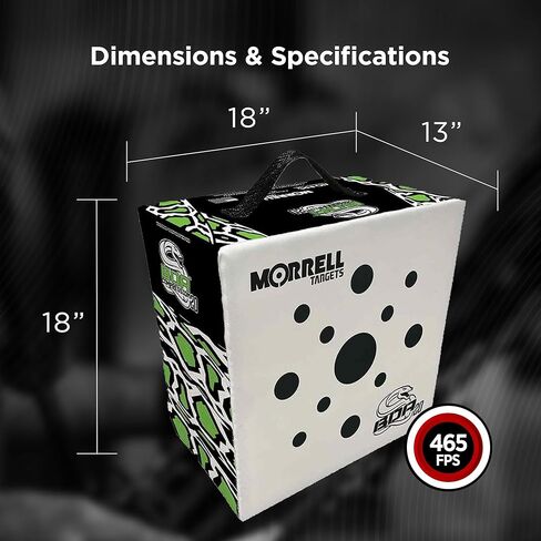 Morrell Targets BOA Compression Archery Target, 18 Inch Weatherproof Foam Block for Compound Bows and Crossbows, Field Points Only, White/Black in Saudi Arabia
