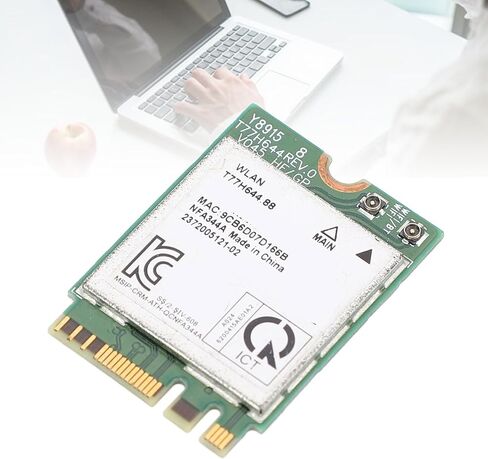 NGFF M.2 Network Card Module, 1200Mbps WiFi Bluetooth 4.1 Dual Band 2.4G 5G, with Fast Wireless Connectivity, for Wins 7 8 10 11 Laptops in Saudi Arabia