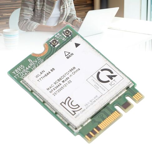 NGFF M.2 Network Card Module, 1200Mbps WiFi Bluetooth 4.1 Dual Band 2.4G 5G, with Fast Wireless Connectivity, for Wins 7 8 10 11 Laptops in Saudi Arabia