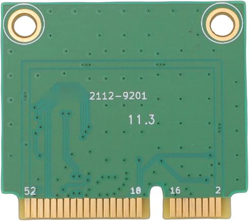 Yunseity WiFi 6 Wireless Card, MINI PCIe Bluetooth 5.3 Band 5400Mbps Laptop Network Adapter with Dual 8dBi Antennas, for 10 11 in Saudi Arabia