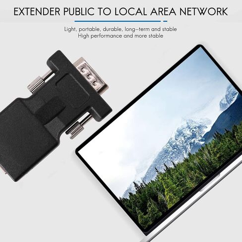 VGA Extender Male to LAN CAT5 CAT6 RJ45 Network Cable Adapter in Saudi Arabia