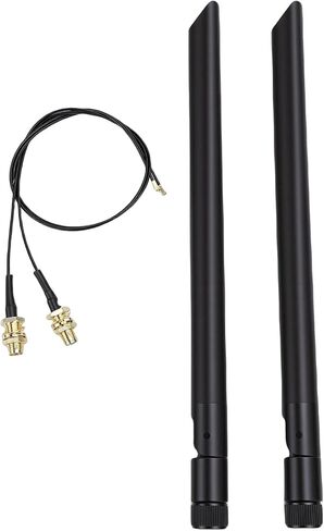 بطاقة لاسلكية Zunate WiFi 6E M.2، محول شبكة ثلاثي النطاق 2.4 جيجا 5 جيجا 6 جيجا هرتز مع بلوتوث 5.3 وهوائيات مزدوجة 8 ديسيبل لأنظمة الكمبيوتر المكتبي أو المحمول in Saudi Arabia