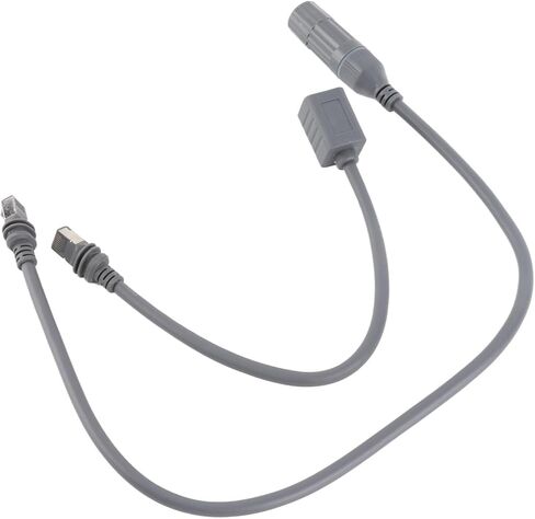 2pcs Satellite RJ45 Adapter, Rubber Copper Shielded Cable Adapter, 1200Mbps IP68 Proof with Plug and Play, Ideal for Gen3 Rectangular Satellite in Saudi Arabia