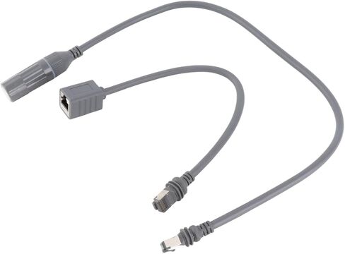 2pcs Satellite RJ45 Adapter, Rubber Copper Shielded Cable Adapter, 1200Mbps IP68 Proof with Plug and Play, Ideal for Gen3 Rectangular Satellite in Saudi Arabia