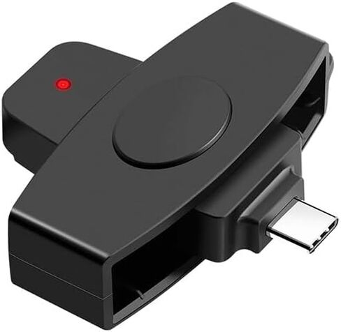 USB Type-C Smart Card Reader, Compatible with MacBook, Samsung, Huawei, Lenovo, Microsoft, Dell, Government ID Cards, CAC Cards in Saudi Arabia