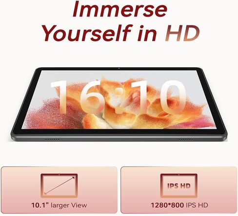 تابلت 10 بوصة، 2026 أندرويد 15 تابلت، 18 جيجابايت + 128 جيجابايت، 1 تيرابايت توسيع، تابلت ثماني النواة متوافق مع Widevine L1 مع واي فاي 6، بطارية 6000 مللي أمبير، كاميرا مزدوجة (5 ميجابكسل + 8 ميجابكسل) in Kuwait