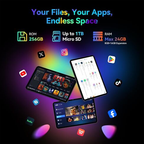 أفضل أجهزة لوحية بنظام Android 16 مقاس 13.4 بوصة لعام 2025 مع لوحة مفاتيح وقلم، وشاشة كبيرة مقاس 13+ بوصة، كمبيوتر لوحي 2 في 1 مزود بحافظة وقلم وماوس | تابلت جيميني للألعاب بتقنية الذكاء الاصطناعي، سعة 24 جيجابايت + 256 جيجابايت، تردد 120 هرتز، ثماني النو in Kuwait