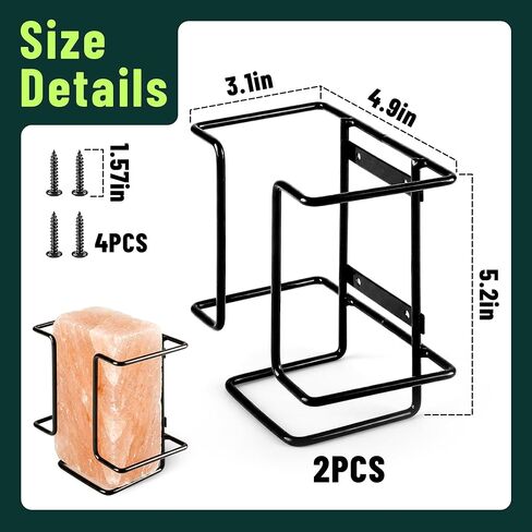 U0U 2 Pcs Salt Block Holder for Deer Blocks,Rust Resistant Mineral Block Holder,Salt Lick Block Holder for Horses Deer Cattle Sheep Goats Livestock,Fits Standard 4 lb Salt Blocks in Saudi Arabia
