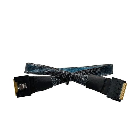 SlimSAS 8i to 8i Cable, Internal Mini SAS HD to SlimSAS X8 Adapter 0.5M, High-Speed Connector for NVMe RAID Controller Card Server Storage in Kuwait
