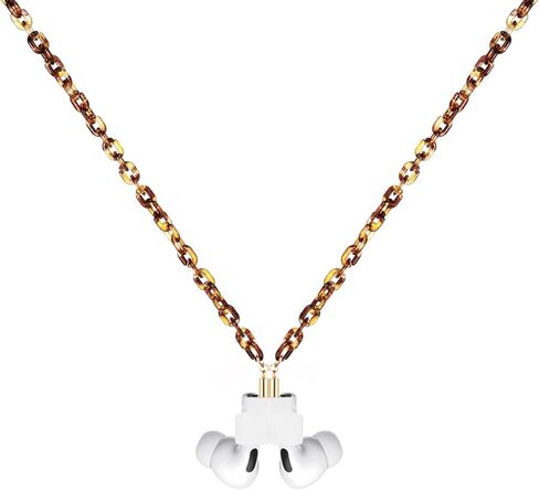 Female Magnetic Cute Gold Love Heart Beads Strap Holder Necklace Which Compatible with Airpods Pro 3 2 1 in Saudi Arabia