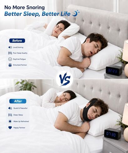 Anti Snoring Chin Strap, Chin Strap for Sleeping, Premium Airflow Jaw Strap, Stop Snoring Chin Strap, Snoring Solution for Men and Women, Breathable Chin Strap, Snoring Chin Strap (Blue~) in Saudi Arabia