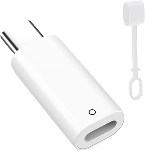 محول قلم USB C مصمم لقلم A-pp-le من الجيل الأول، متوافق فقط مع Pad 10th /11th A16 2025 Gen، ومحول شحن قلم رصاص USB-C إلى IP، ودعم الشحن والاتصال in Saudi Arabia