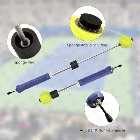 Tennis Swing & Serve Trainer, Retractable Click Feedback Training Tool, Improve Rhythm and Fluidity of Serve, Forehand, Backhand, Smash, Slice, Warm Up Stick for Indoor & Outdoor Practice in Saudi Arabia
