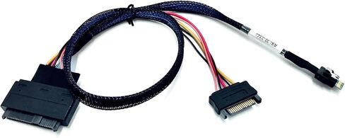 Micro SATA Cables Slim SAS SFF-8654 4i Straight to SFF-8639 U.2 Cable in Saudi Arabia