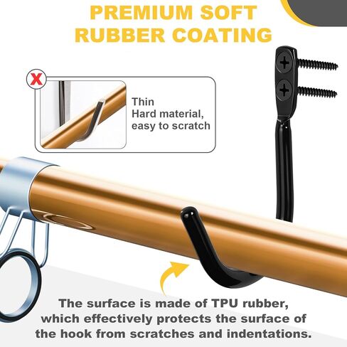 Fishing Rod Holder for Garage, Fishing Rod Holder, Wall Mount Fishing Pole Holders, Rod Holder with Soft Protective Pad, Garage Organization (30) in Saudi Arabia