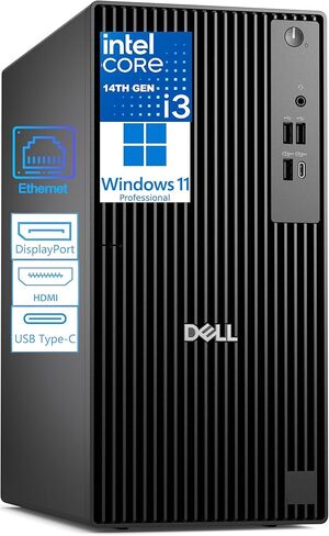 Dell Tower Desktop Computer for Business & Home, Next Gen OptiPlex, 14th Gen Intel 4-Core Processor, 8GB DDR5 RAM, 256GB PCIe SSD, Type-C, HDMI + 1 DisplayPort, Windows 11 Pro in Saudi Arabia