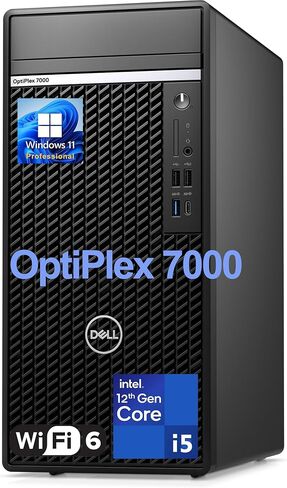 Dell OptiPlex 7000 Tower Desktop Computer, 12th Gen Intel Core i5-12600 (up to 4.8GHz), 16GB DDR5 RAM, 512GB SSD, 4K Support, RGB Keyboard, Windows 11 Pro (renewed) in Saudi Arabia