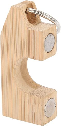 Bamboo Magnetic Fishing Rod Holder, Portable Fishing Rod Rack, Garage & Car Compatible, 6x2.6cm/2.3x1in in Saudi Arabia