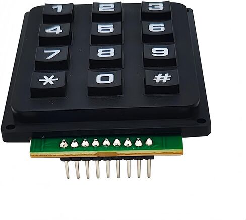 12 Keys Matrix Keypad 12 Keyboard Module 3x4 Buttons External Keypad Board with Pin Header (Welded) in Saudi Arabia