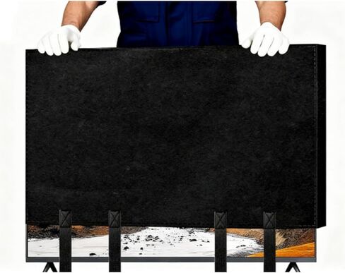 TV Moving Box 65 Inch, TV Cover for Moving, Anti-Scratch Felt TV Screen Protector Cover with Bottom Strap, Perfect for Home Renovation Pet Scratch Or Other Furniture in Saudi Arabia