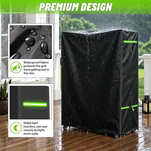 ZUYIYY Outdoor TV Cover for 60-65 Inch Screen, 600D Heavy Duty Waterproof Rolling TV Stand Cover for Mobile TV Cart on Wheels, Weatherproof Patio TV Protector with Zipper & Buckles, 59"Lx15"Wx55"H in Saudi Arabia