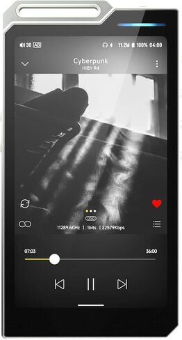 HiBy Music R4 Android MP3 MP4 Player with Spotify, 4 DAC & Class A Amp, MQA 16X HiFi Lossless Music Player with Bluetooth and WiFi, 3.5mm & 4.4mm Headphone Jack in Saudi Arabia