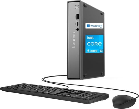 Lenovo ThinkCentre neo 50q Gen 5 Mini Desktop Computer, 6-core Intel Core i3-1315U, 16GB DDR5, 512GB SSD, Display Port + HDMI, WiFi 6, RJ-45, USB-C, Wired Keyboard & Mouse, Windows 11 Pro in Saudi Arabia